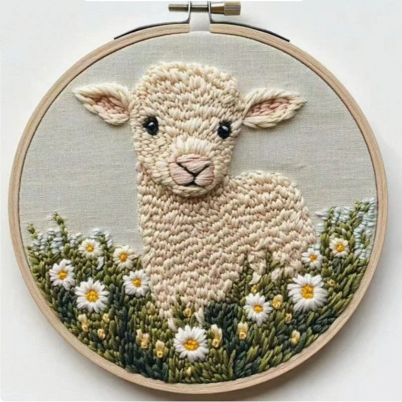 Cozy Critters DIY Punch Needle Embroidery Kit