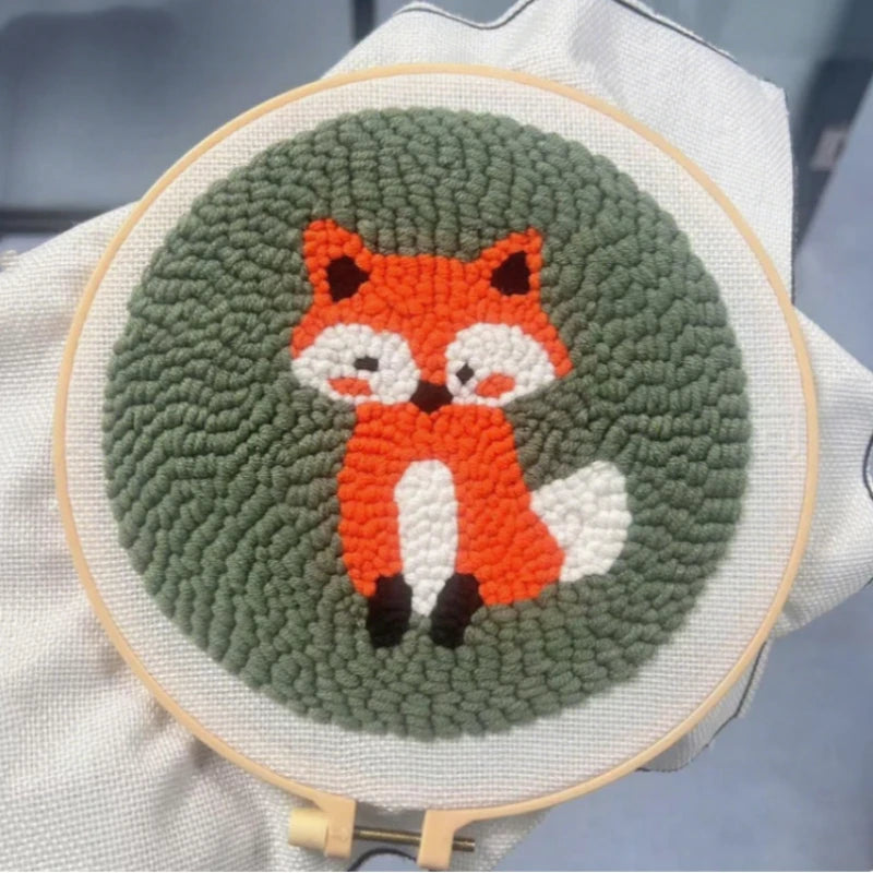 Cozy Critters DIY Punch Needle Embroidery Kit