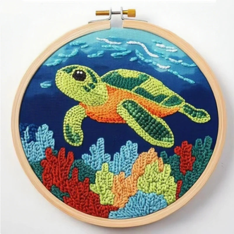 Cozy Critters DIY Punch Needle Embroidery Kit